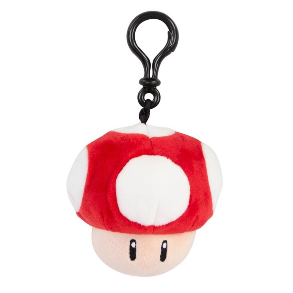 NWT! Club Mocchi Mocchi Super Mario Mushroom Plush Clip-On - Picture 2 of 10
